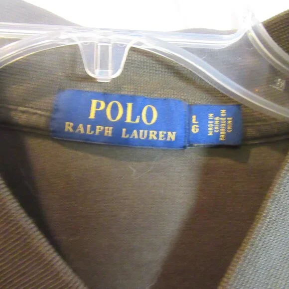 Polo Ralph Lauren Olive Green Double Knit Full Zip Bomber Style Jacket Size L - Picture 4 of 7